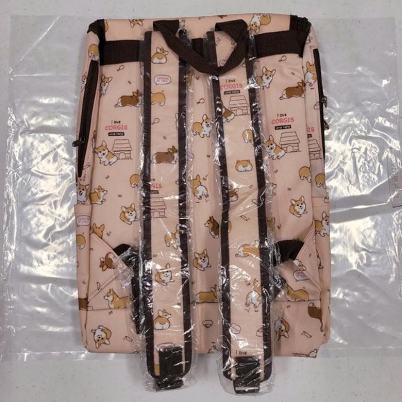 Waterproof Corgi Flip Backpack for School Work - Picture 10 of 15